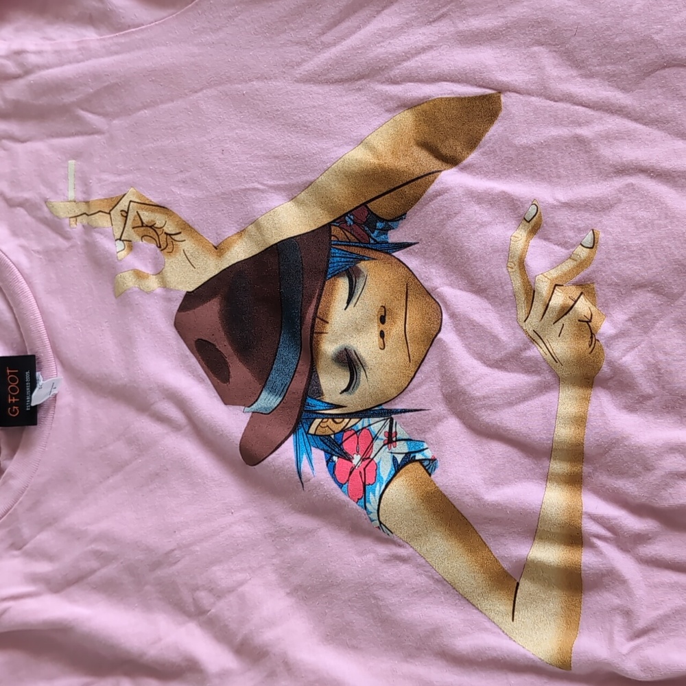 Pink Gorillaz concert T-Shirt